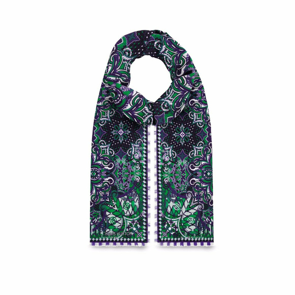 Louis Vuitton Monogram Flower Stole Bandana Violet - Picture 4 of 8